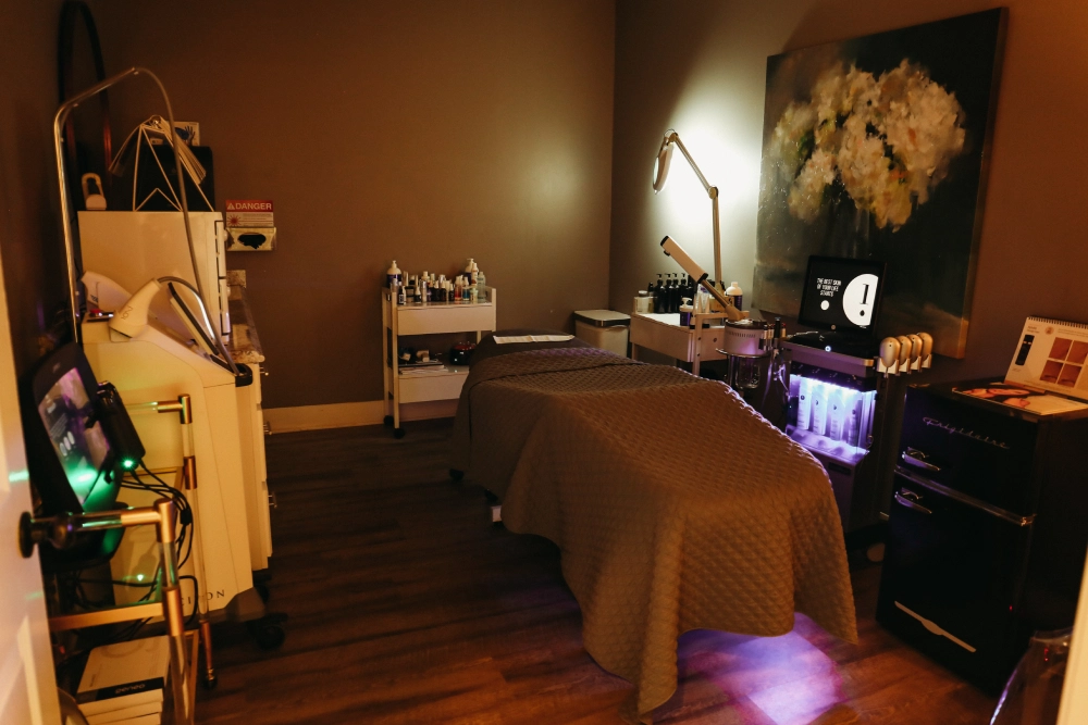 Aesthetician Treatment Room at Remedy Aesthetics and Wellness