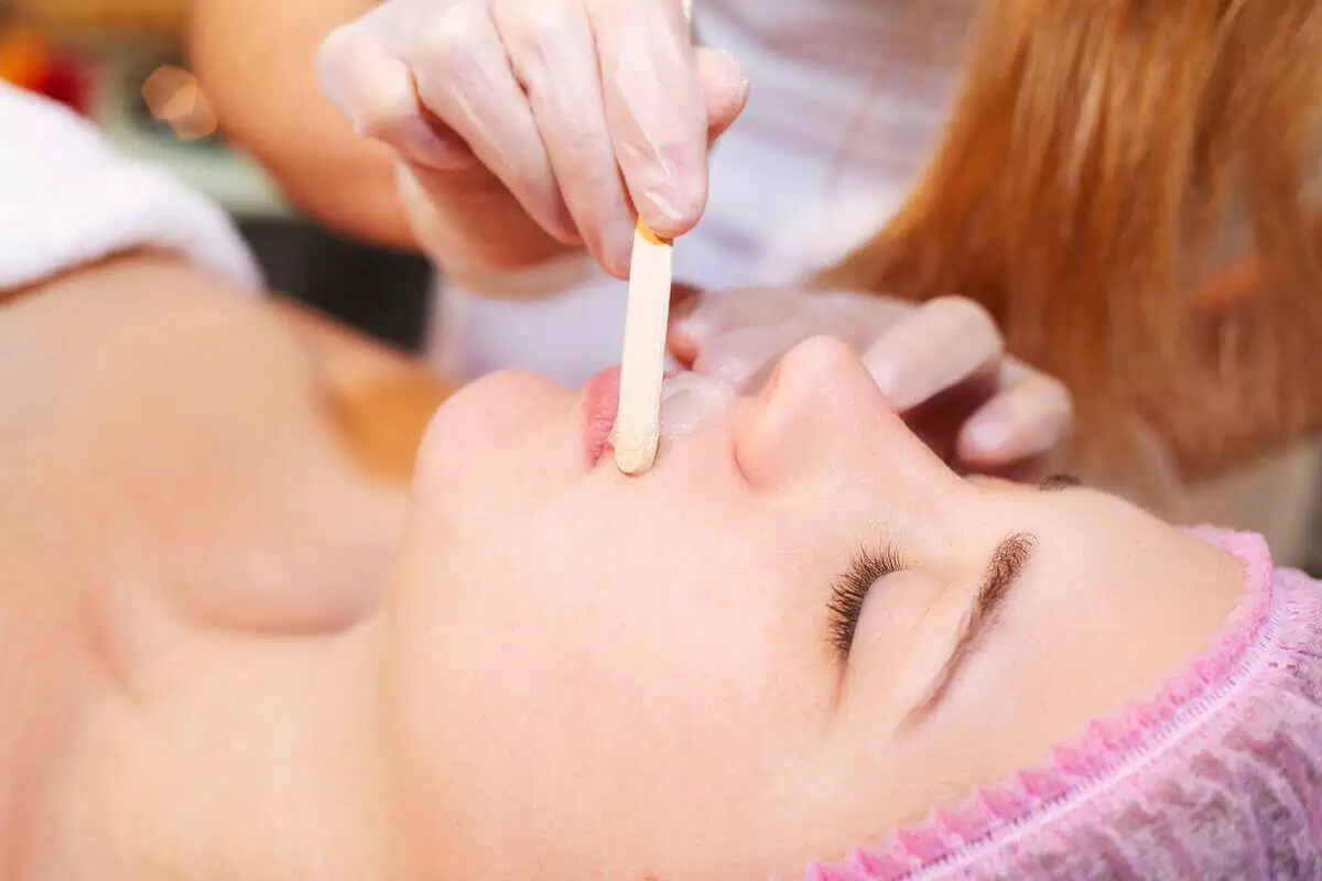 Facial waxing treatment for smooth facial skin in Tupelo, MS